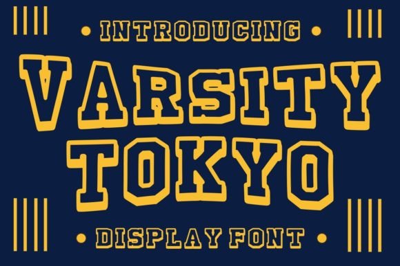 Varsity Tokyo: A Bold Display Font for Winter Branding